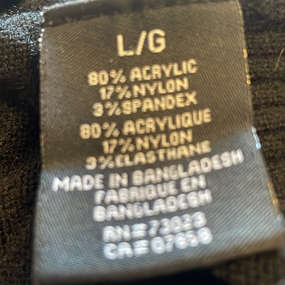 Ladies Tunic Sweater - Large, Black - Picture 9 of 9